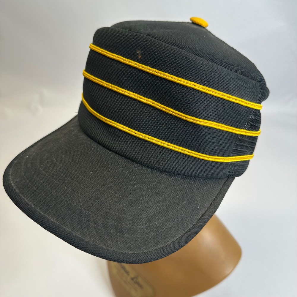 Vintage Pittsburgh Pirates-Style Pillbox‎ Snapback Hat Size